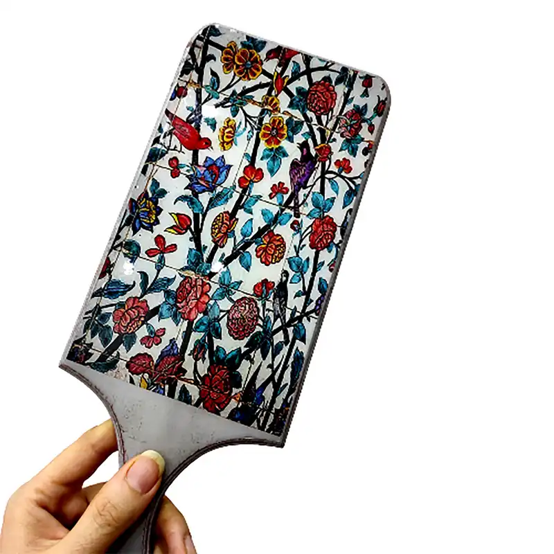 تخته سرو چوبی طرح گل و مرغ کد3212