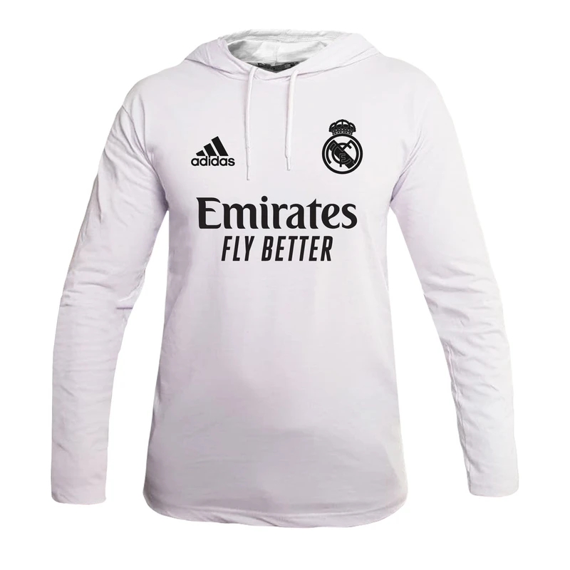 تی شرت کلاه دار مردانه مدل رئال کد 3954