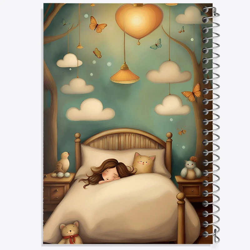 دفتر نقاشی 50 برگ خندالو طرح دخترانه کد F8229