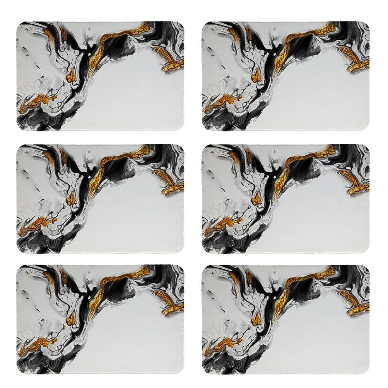 زیربشقابی طرح سنگ کد 8628 بسته 6 عددی