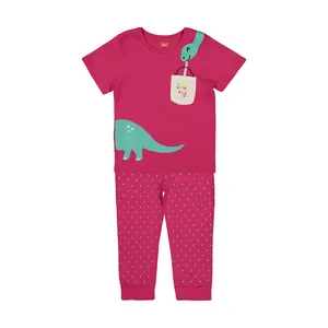 ست تی شرت و شلوار دخترانه مدل تیمو C