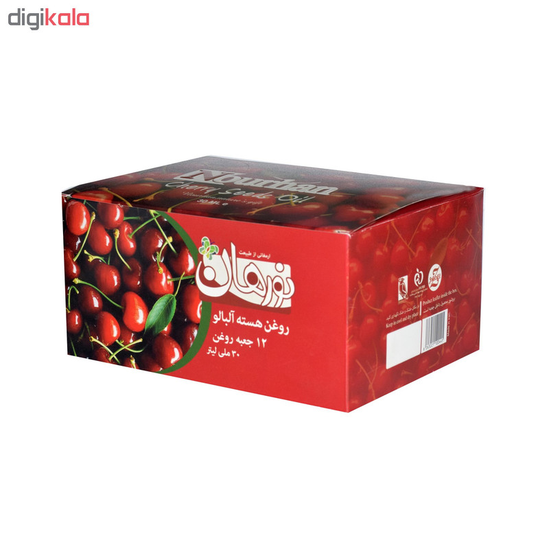 روغن هسته آلبالو نورهان مدل N109 حجم 30 میلی لیتر بسته 12 عددی روغن هسته آلبالو نورهان مدل N109 حجم 30 میلی لیتر بسته 12 عددی