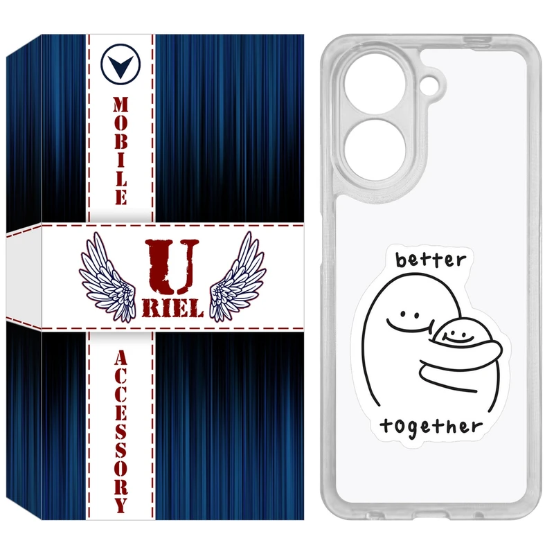 کاور یوریل مدل Clear کد 90 طرح Together مناسب برای گوشی موبایل شیائومی Redmi A5 4G / Poco C71