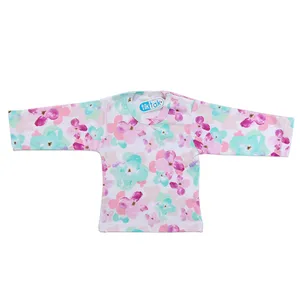 تی شرت آستین بلند نوزادی تیک تاک مدل آبرنگ