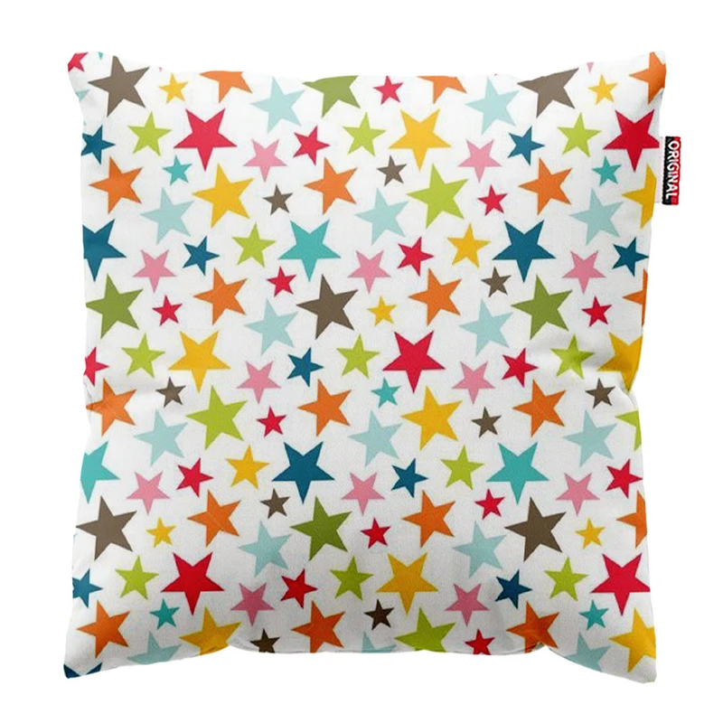 کوسن پاد آفرین طرح ستاره های رنگی کد 1468 سایز 30*30 سانتی متر