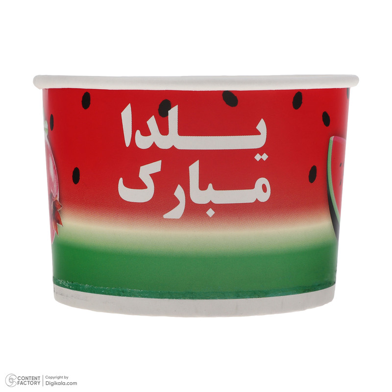 ظرف پاپ کورن طرح یلدا مدل انار مجموعه 10 عددی