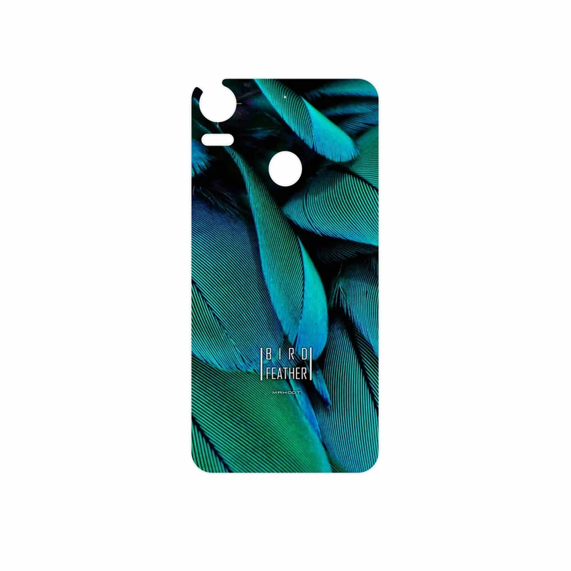 برچسب پوششی ماهوت مدل Green Feather مناسب برای گوشی موبایل اچ تی سی Desire 10 Pro