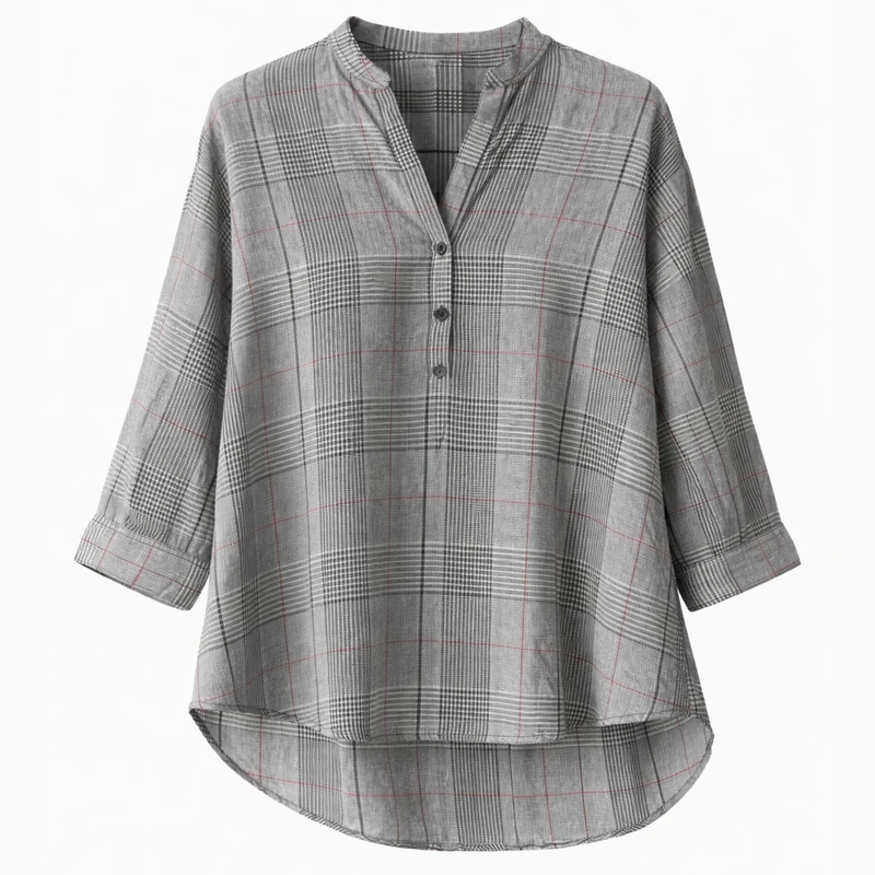 بلوز آستین سه ربع یقه هفت زنانه مدل 2026