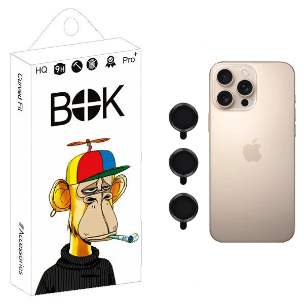 محافظ لنز دوربین بوک مدل Ringi مناسب برای گوشی موبایل اپل IPHONE 14 / 15 / 16 Pro / Pro Max