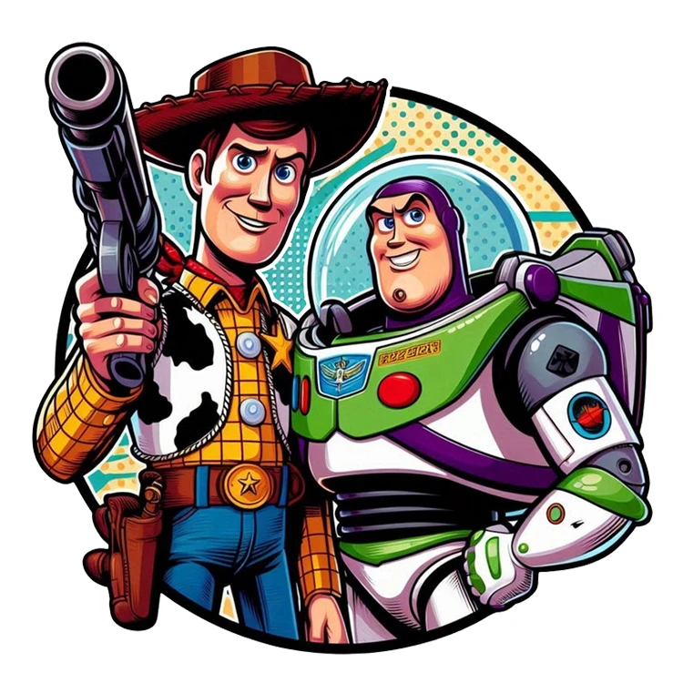 استیکر پارچه و لباس پاد آفرین مدل کارتونی کد S216