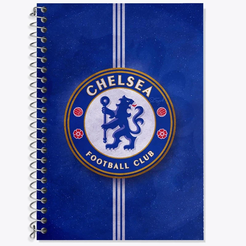 دفتر زبان 50 برگ خندالو مدل سه خط طرح باشگاه چلسی کد 26560