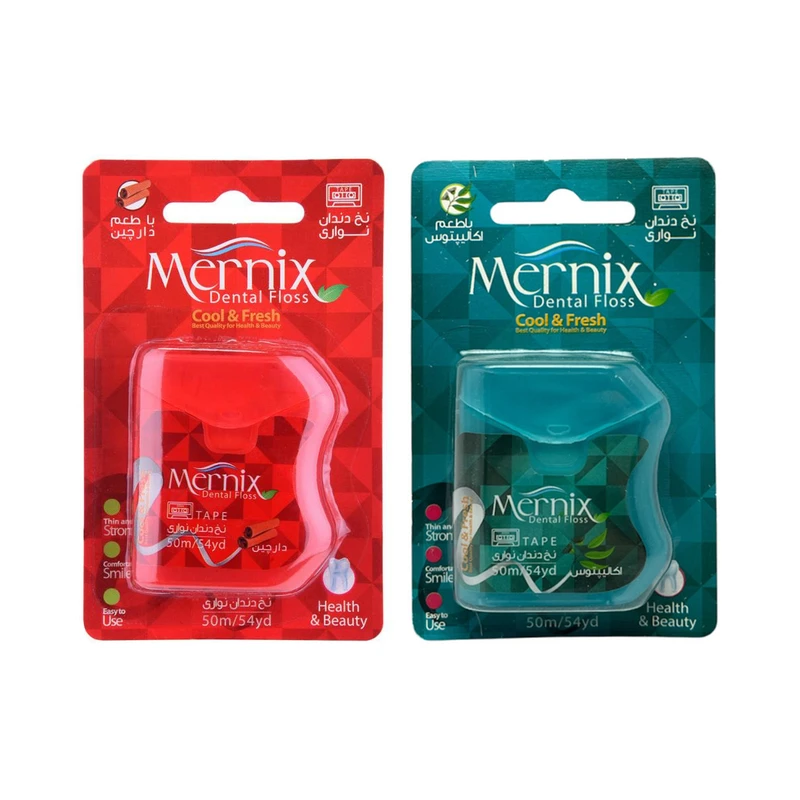 نخ دندان مرنیکس مدل اکالیپتوس-دارچین کد 50M مجموعه 2 عددی