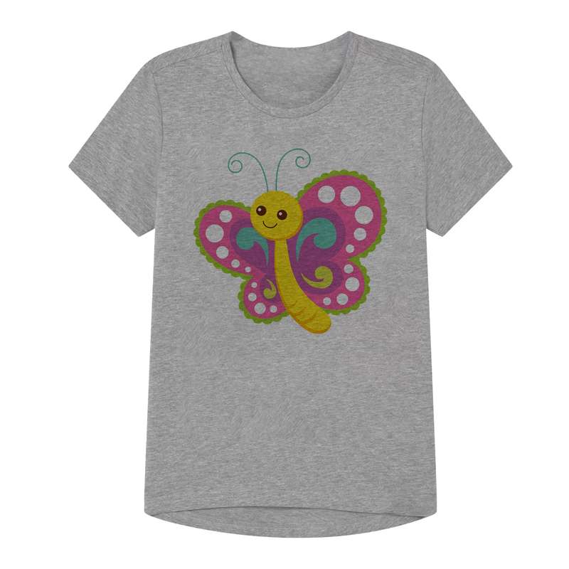 تی شرت دخترانه مدل پروانه کد TJ05