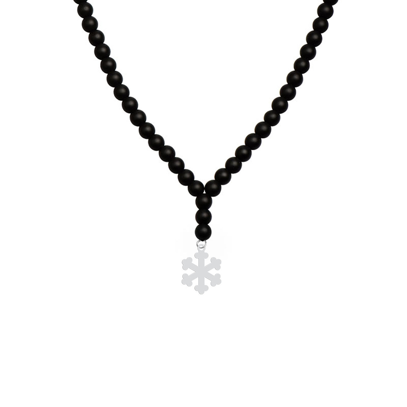 گردنبند نقره زنانه هایکا مدل دانه برف کد n.ha1-872