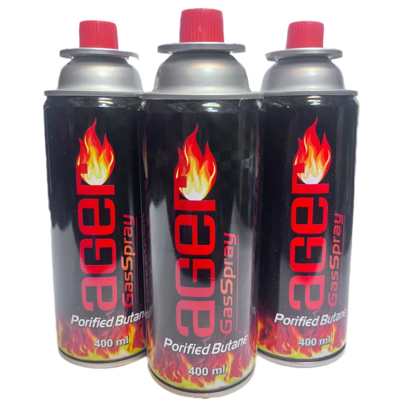 کپسول گاز آگر مدل بوتان حجم 400 میلی لیتر بسته 3 عددی