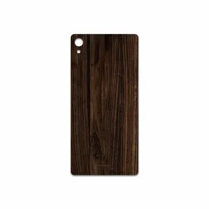 MAHOOT Dark Walnut Wood Cover Sticker for Sony Xperia Z3 Plus