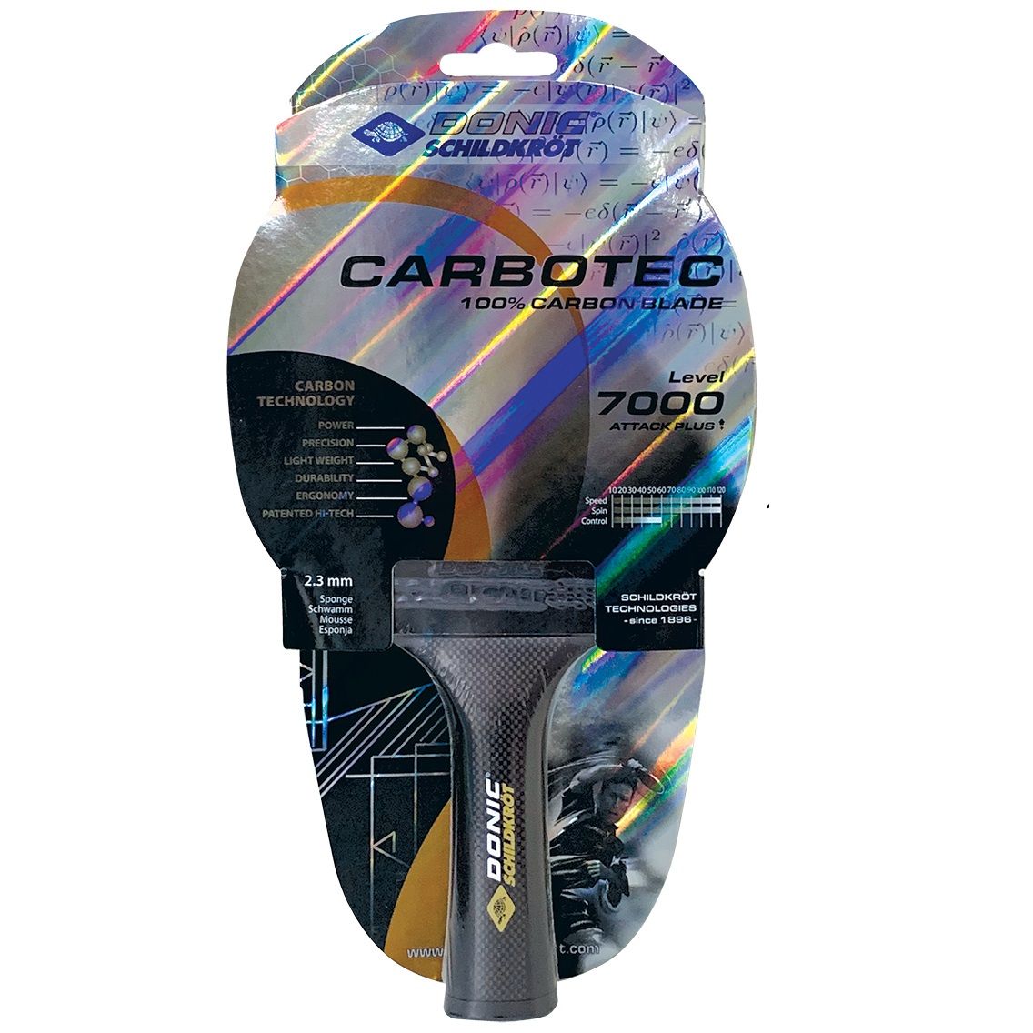 راکت پینگ پنگ دونیک مدل Carbotec 7000 به همراه کاور -  - 9