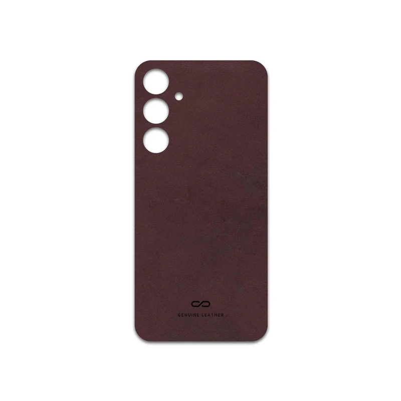 برچسب پوششی ماهوت مدل Matte-Dark-Brown-Leather مناسب برای گوشی موبایل سامسونگ Galaxy S23 FE