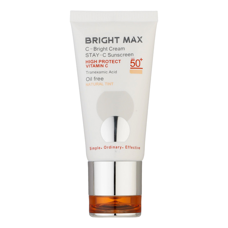 کرم ضد آفتاب رنگی برایت مکس SPF 50 مدل C-B مناسب انواع پوست حجم 50 میلیلیتر کرم ضد آفتاب رنگی برایت مکس SPF 50 مدل C-B مناسب انواع پوست حجم 50 میلیلیتر