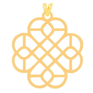 آویز گردنبند طلا 18 عیار زنانه الن نار مدل شکل هندسي کد ELN31663