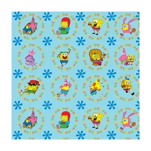 کاغذ کادو طرح باب اسفنجی کد ۱۰۰۲ بسته ۵ عددی