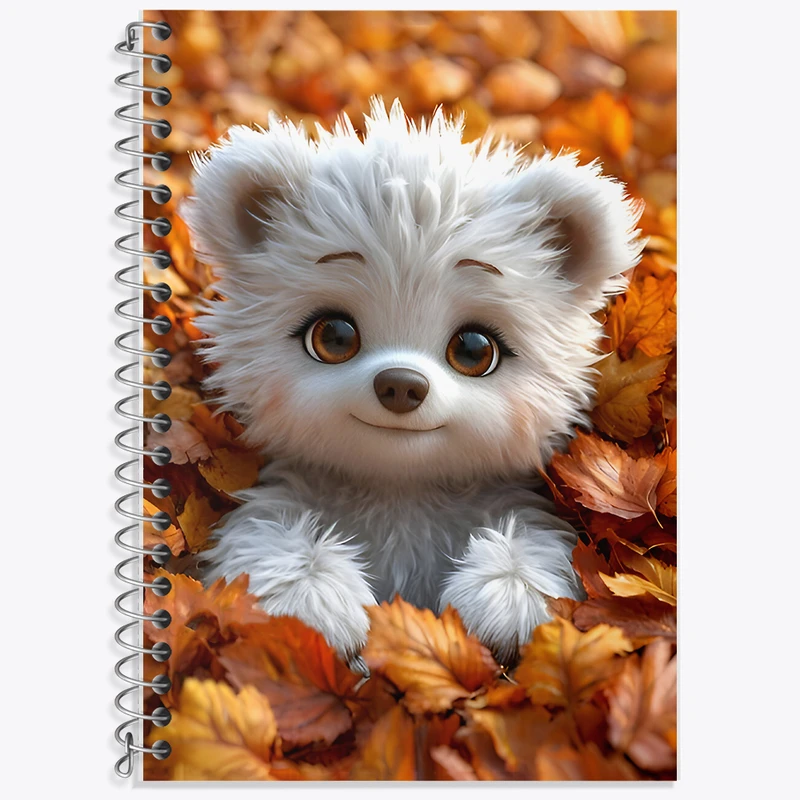 دفتر زبان 50 برگ خندالو مدل دو خط طرح سگ کوچولوی بامزه کد F7230