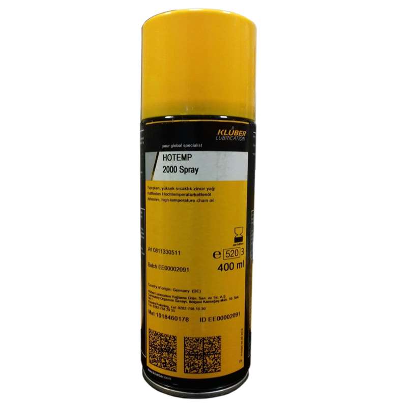 روغن زنجیر کلوبر مدل HOTEMP 2000 SPRAY حجم 400 میلی لیتر روغن زنجیر کلوبر مدل HOTEMP 2000 SPRAY حجم 400 میلی لیتر