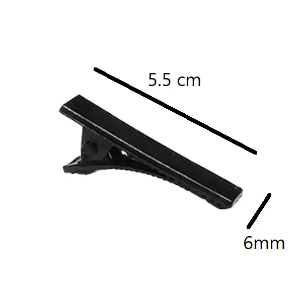 گیره مو زنانه مدل انبری 5.5 بسته 6 عددی