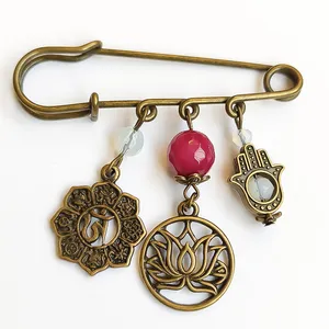 سنجاق سینه زنانه مدل چاکرا