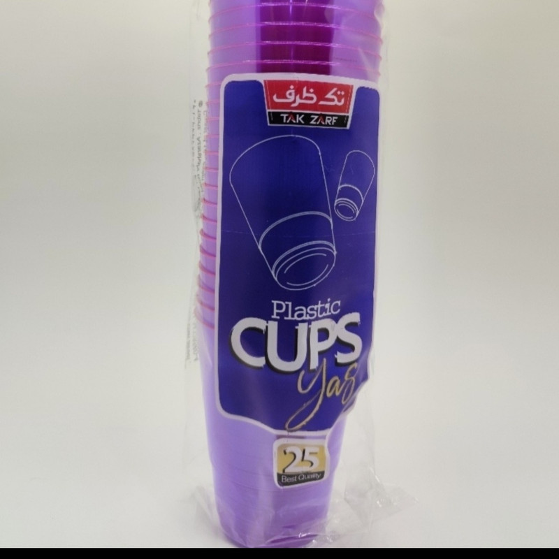 لیوان یکبار مصرف تک ظرف مدل یاس طلقی بسته 100 عددی