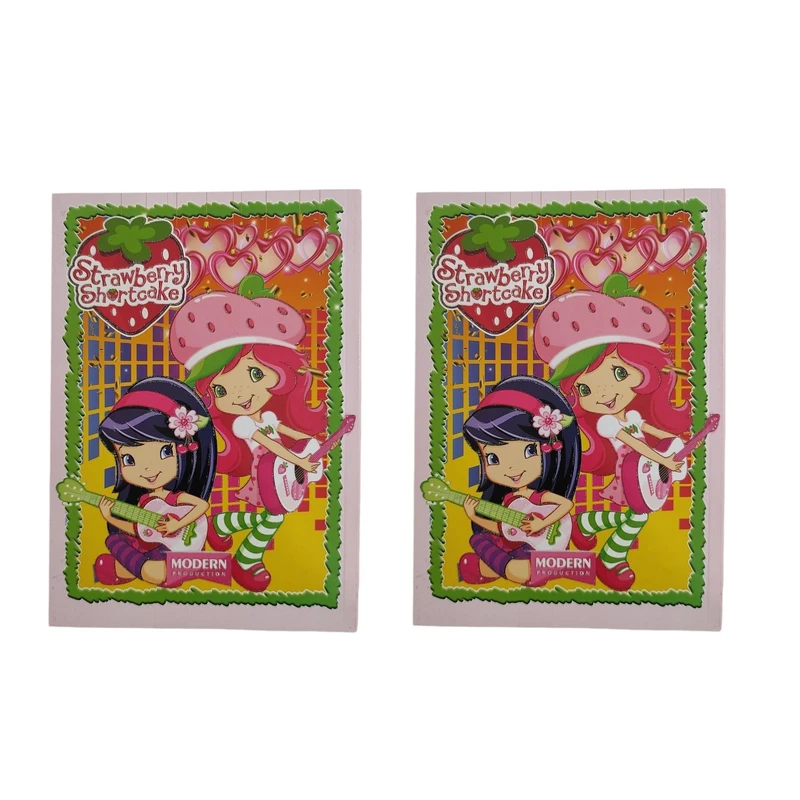 دفتر نقاشی 50 برگ مدل ته چسب طرح توت فرنگی کد 007 بسته 2 عددی