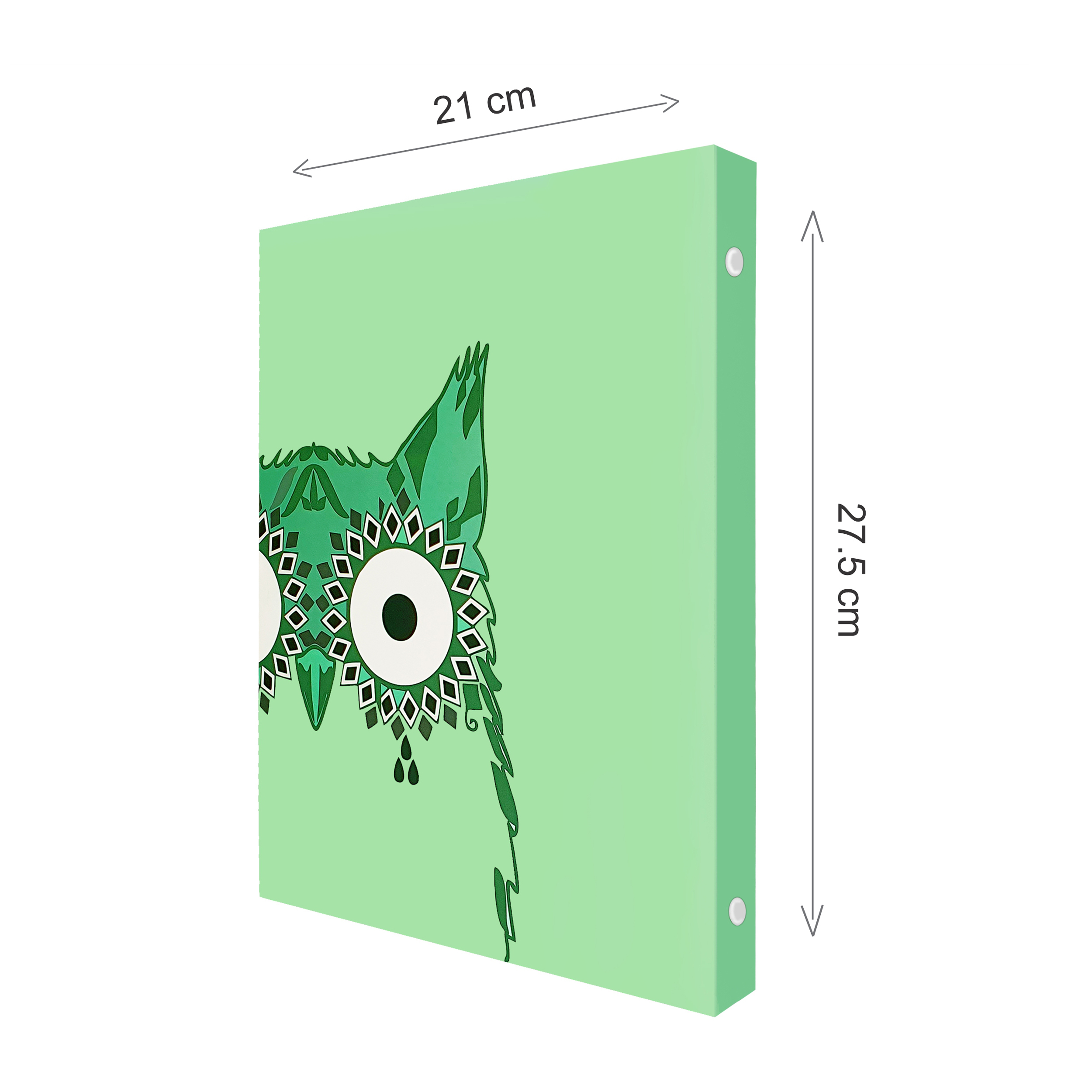 دفتر کلاسوری 100 برگ پدیده نقش مدل 26 حلقه طرح جغد