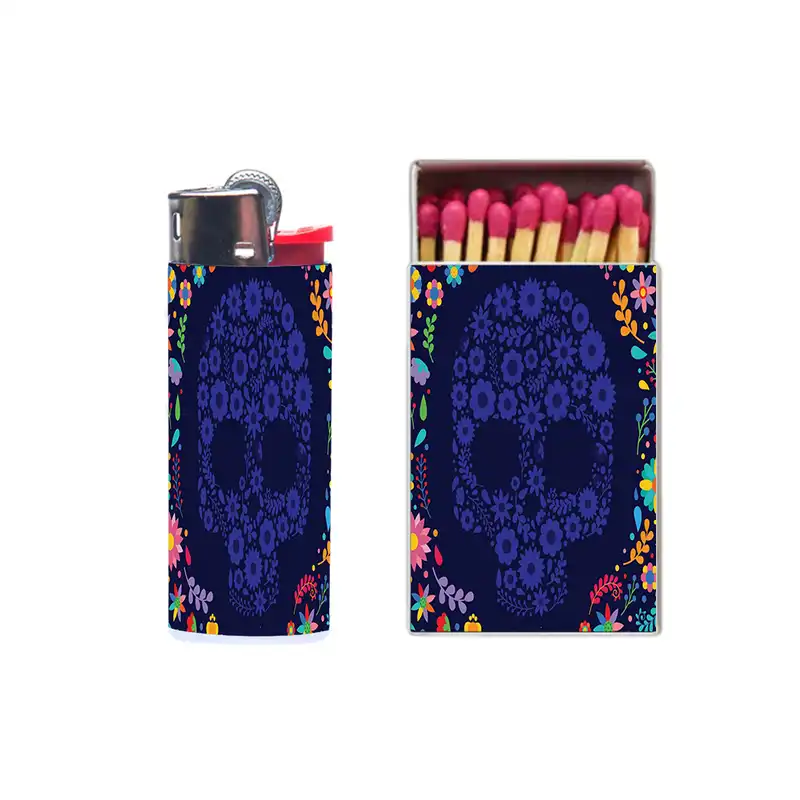 فندک مدل اسکلت کد 368 به همراه کبریت