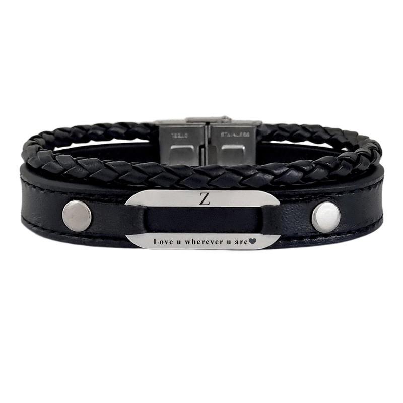 دستبند نقره مردانه لیردا مدل حرف 72500Z دستبند نقره مردانه لیردا مدل حرف 72500Z