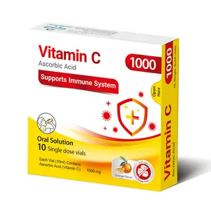 محلول خوراکی ویتامین ث 1000 میلی گرمی پی بی جی فارما بسته 10 عددی 