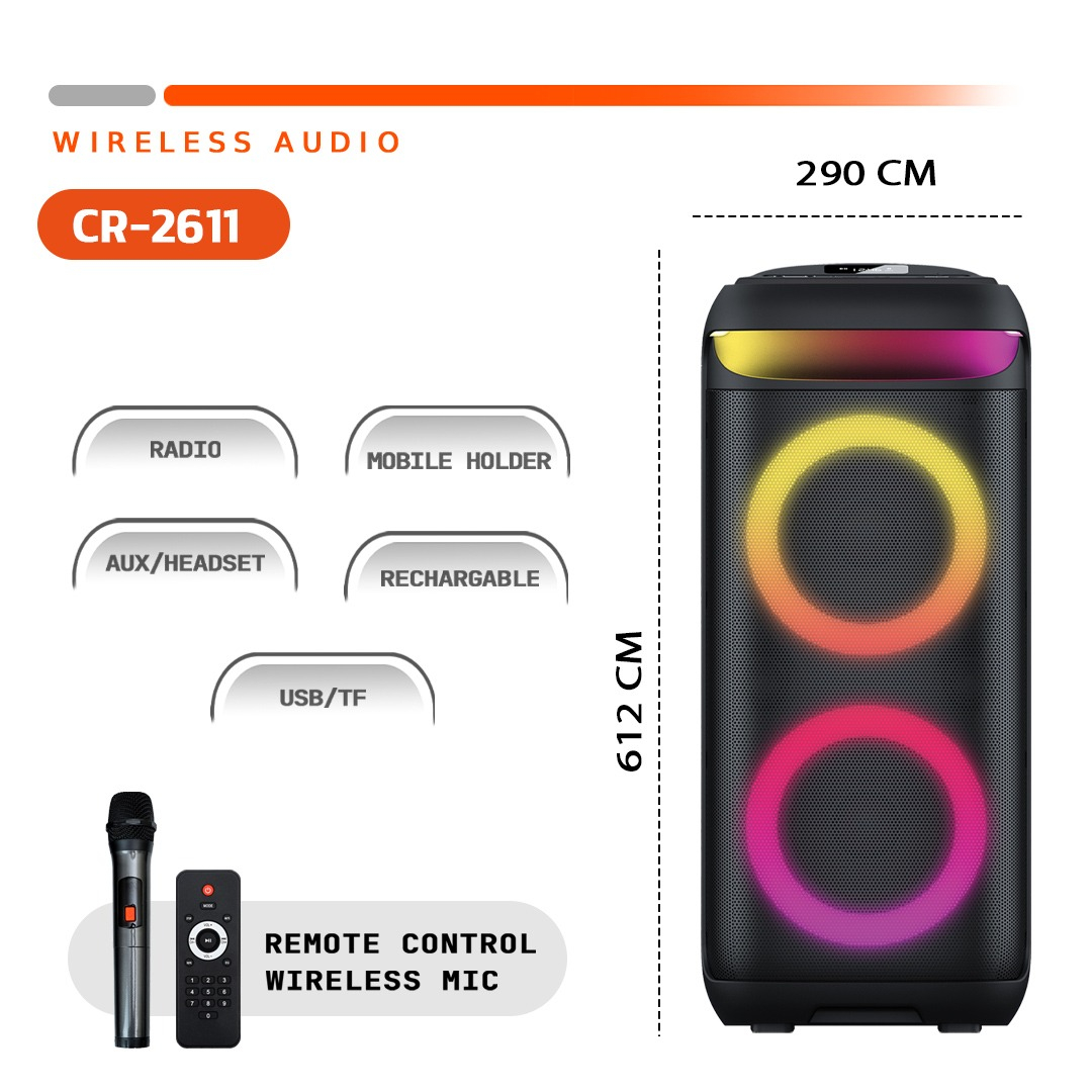 قیمت و خرید اسپیکر بلوتوثی قابل حمل کربی مدل CR-2611