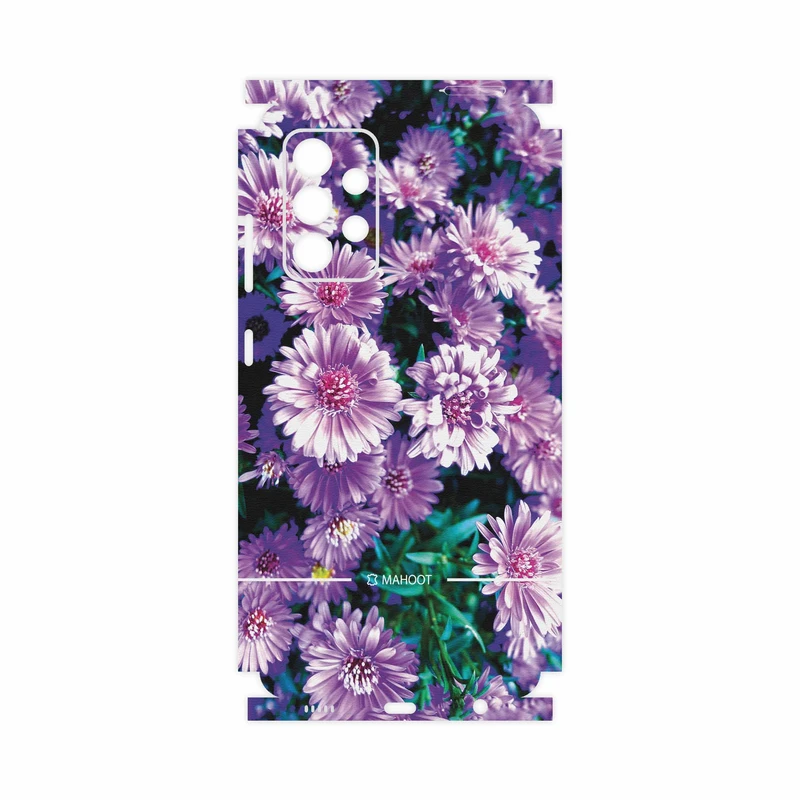 برچسب پوششی ماهوت مدل Purple-Flower-FullSkin مناسب برای گوشی موبایل سامسونگ Galaxy A52s 5G
