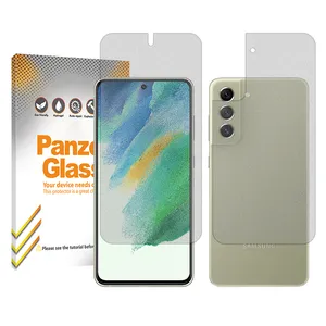 Panzer Glass Resistant model Matte screen protector suitable for Samsung Galaxy S21 FE 5G mobile phone along with the back protector