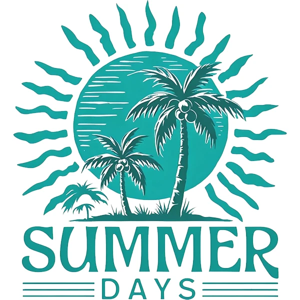 استیکر پارچه و لباس پاد آفرین طرح تابستان کد 3136