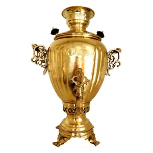 سماور ذغالی برنجی مدل آناناسی کد502001