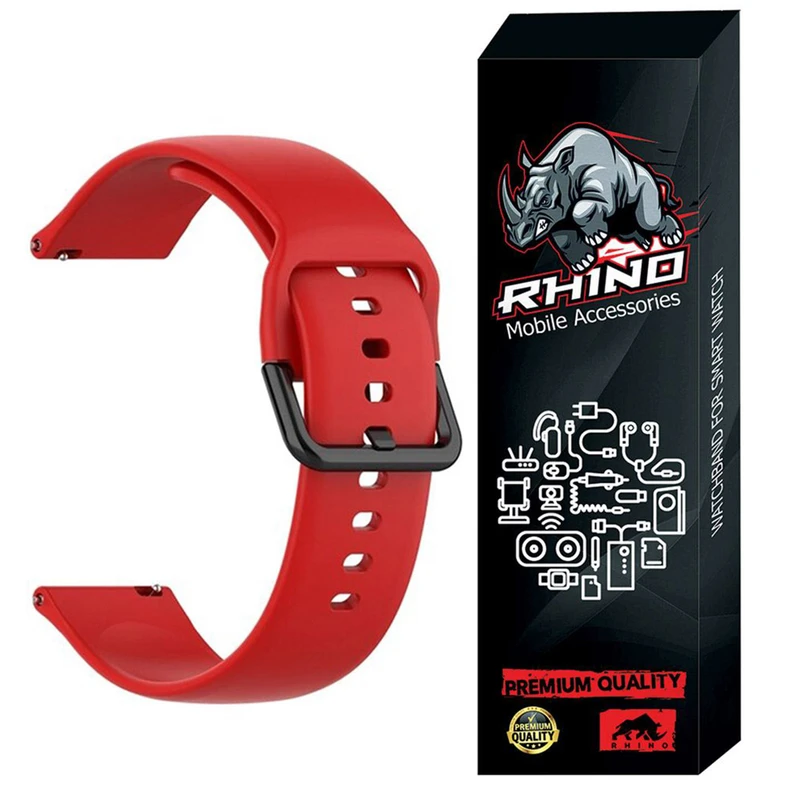 بند راینو مدل Silic-SQ مناسب برای ساعت هوشمند هایلو Solar Lite