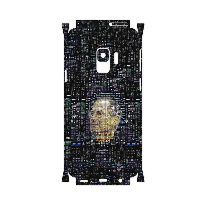 برچسب پوششی ماهوت مدل Collage of Steve Jobs 2-FullSkin مناسب برای گوشی موبایل سامسونگ Galaxy S9