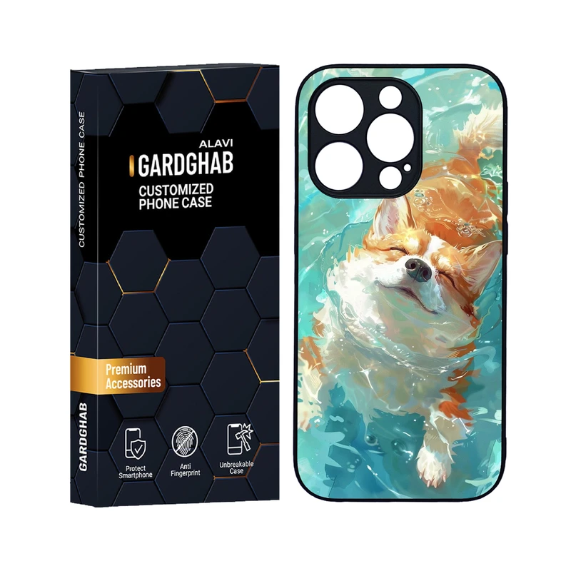 کاور گارد قاب علوی مدل دورژله ای حیوانات مناسب برای گوشی موبایل اپل iPhone 14 Pro