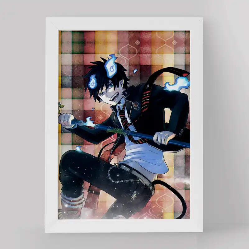 تابلو خندالو مدل رین انیمه جنگیر آبی کد 16364