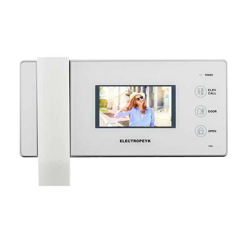 دربازکن تصویری الکتروپیک مدل FD/1086/1/1096/White یک واحدی همراه با محافظ ضد خش صفحه نمایش