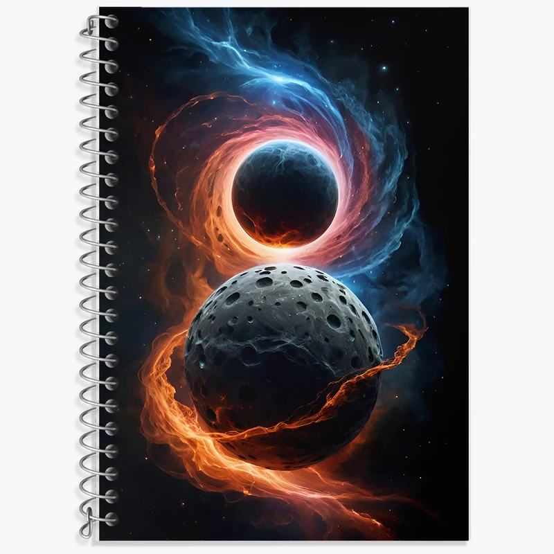 دفتر لغت 50 برگ خندالو طرح کهکشان (galaxy) کد F8060