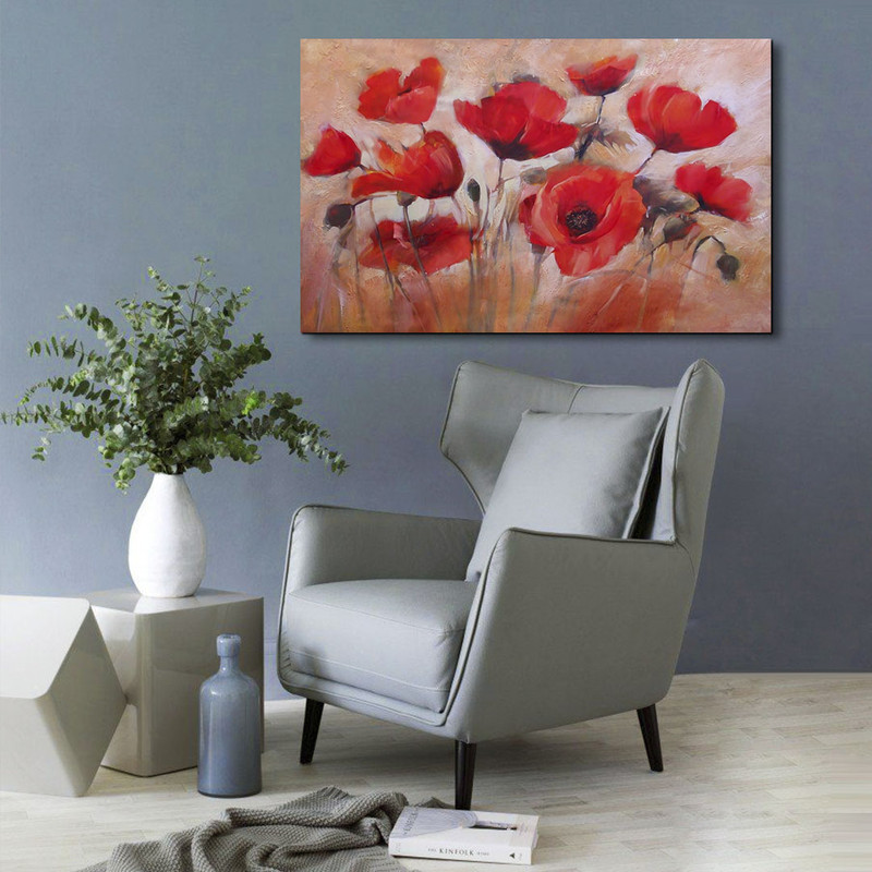 تابلو شاسی مدل گل شقایق کد FLWR20