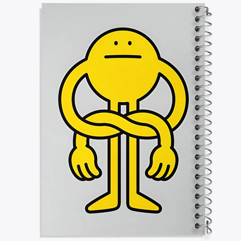 دفتر نقاشی 50 برگ خندالو طرح شکلک بامزه کد N2937