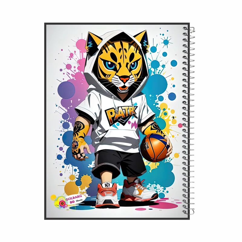 دفتر مشق 80 برگ گلبرگ مدل پسرانه کد 999