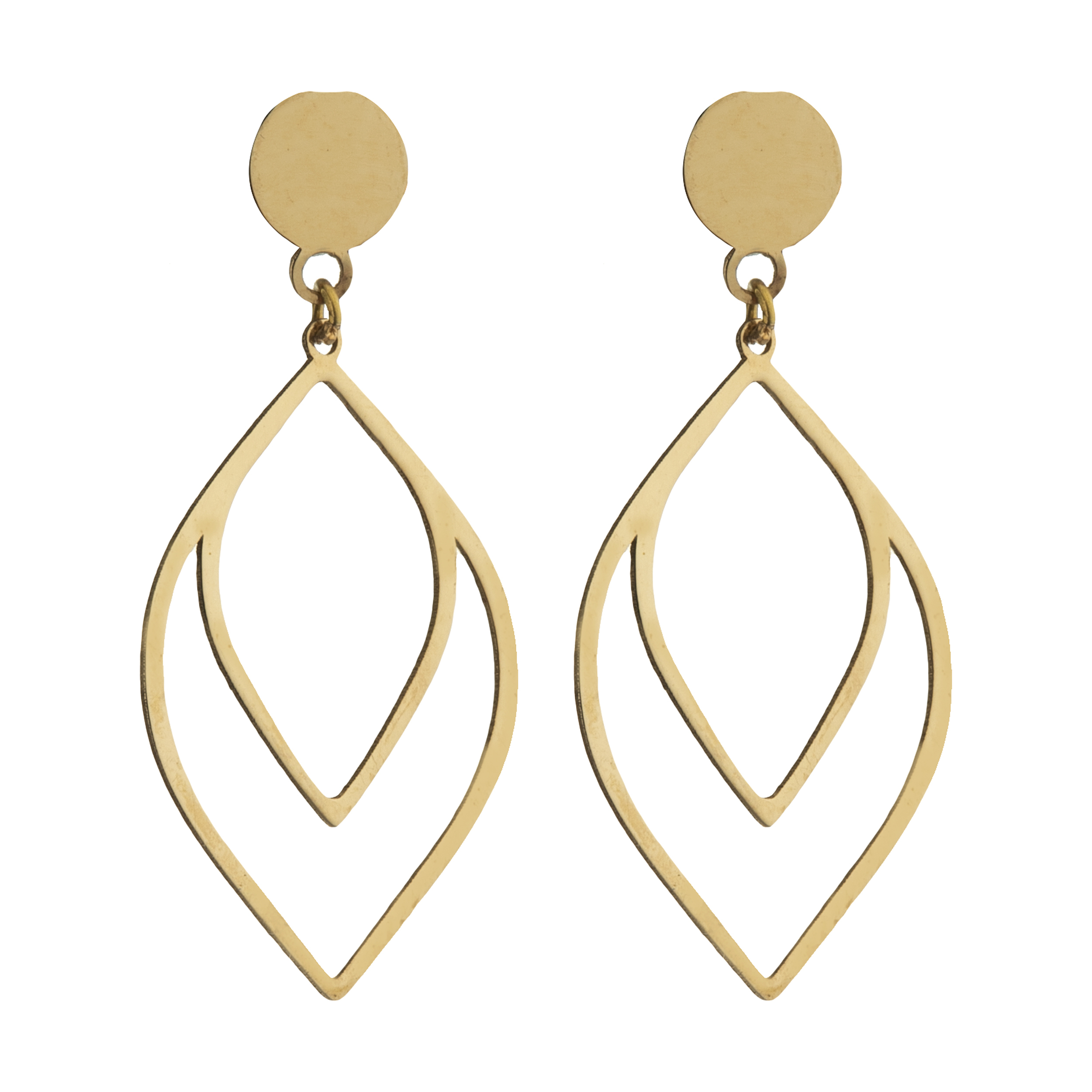 گوشواره طلا 18 عیار زنانه نیوانی مدل EA055